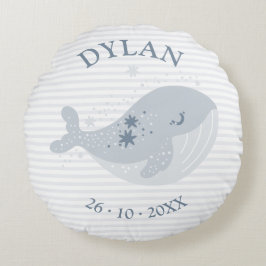 Almofada Redonda Baleia-Fita-Foca-branca Estende Nascimento do Bebê