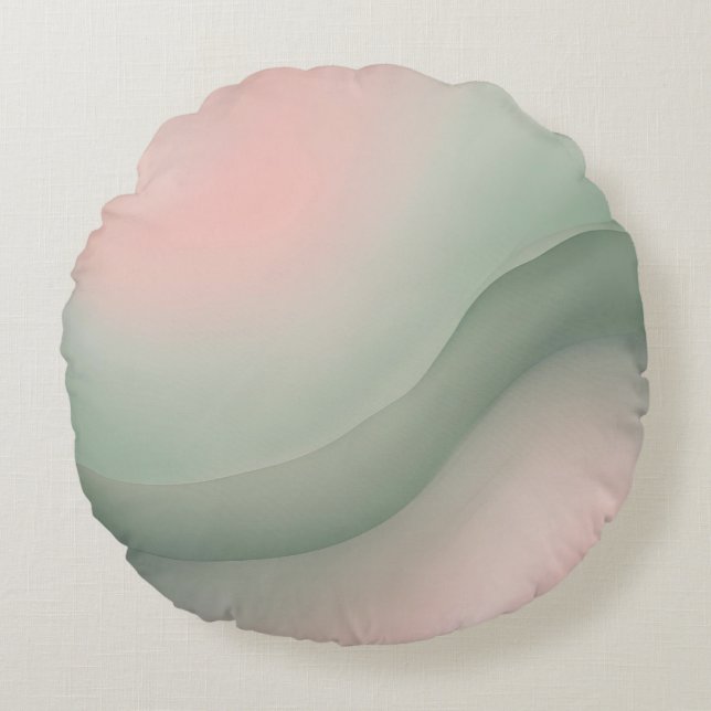 Almofada Redonda Ball in Pink AI art (Frente)