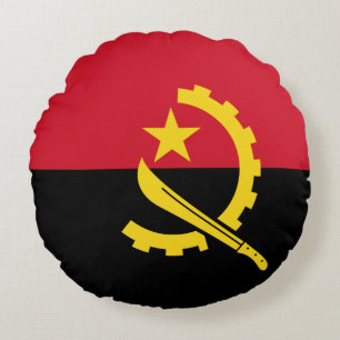 Almofada Redonda Bandeira Angola