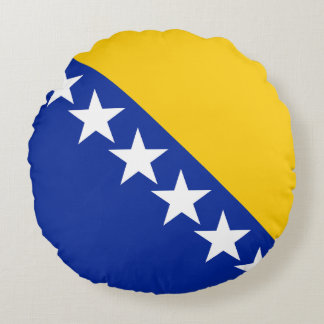Almofada Redonda Bandeira da Bósnia