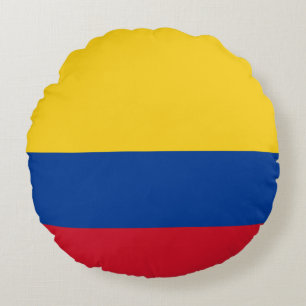 Almofada Redonda Bandeira da Colômbia (Colômbia)