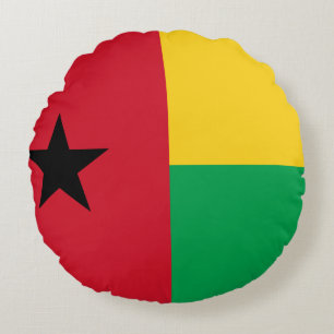Almofada Redonda Bandeira da Guiné-Bissau