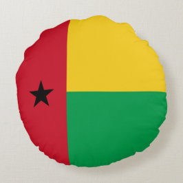 Almofada Redonda Bandeira da Guiné-Bissau