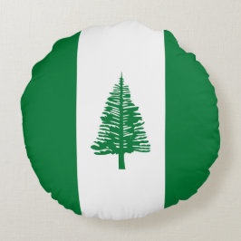 Almofada Redonda Bandeira da Ilha Norfolk