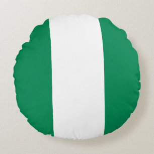 Almofada Redonda Bandeira da Nigéria (nigeriana)