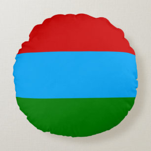 Almofada Redonda Bandeira da República da Carélia