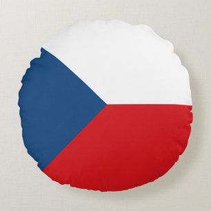 Almofada Redonda Bandeira da República Tcheca
