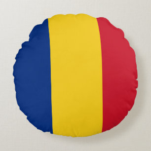 Almofada Redonda Bandeira da Romênia (romena)