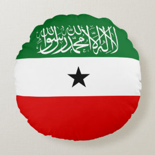 Almofada Redonda Bandeira da Somalilândia