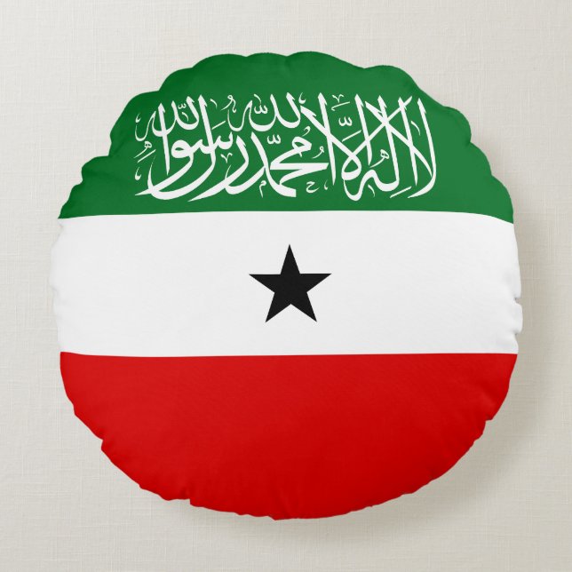 Almofada Redonda Bandeira da Somalilândia (Frente)