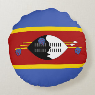 Almofada Redonda Bandeira da Suazilândia