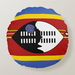 Almofada Redonda Bandeira da Suazilândia