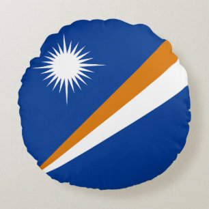 Almofada Redonda Bandeira das Ilhas Marshall