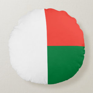 Almofada Redonda Bandeira de Madagascar