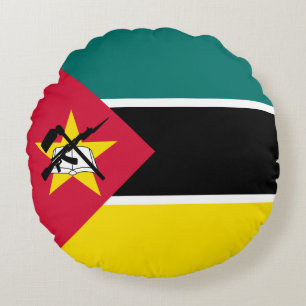 Almofada Redonda Bandeira de Moçambique