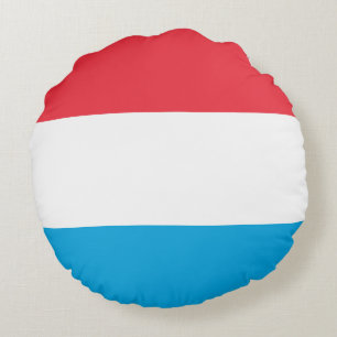 Almofada Redonda Bandeira do Luxemburgo