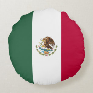 Almofada Redonda Bandeira do México