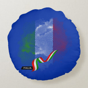 Almofada Redonda bandeira italiana
