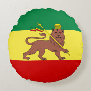 Almofada Redonda Bandeira Rastafari