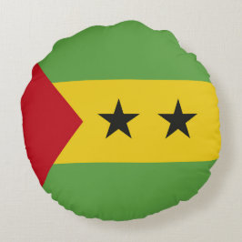 Almofada Redonda bandeira São Tomé e Príncipe