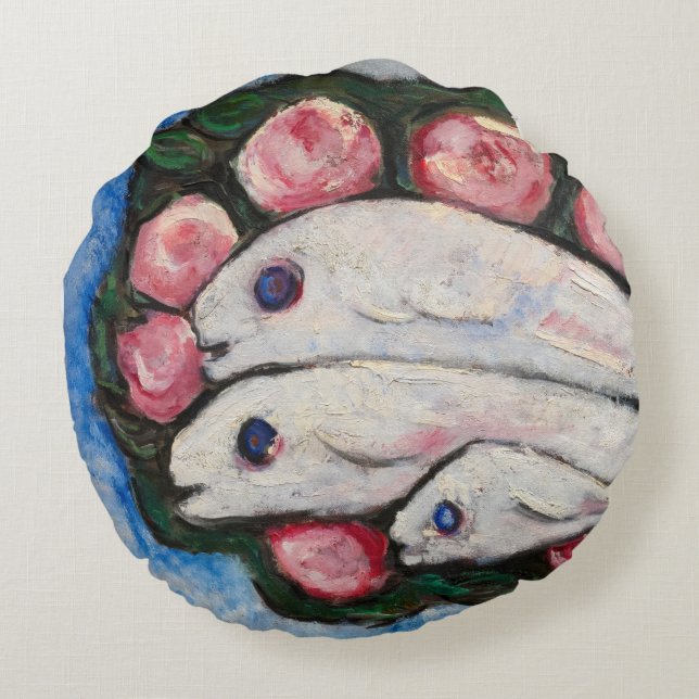 Almofada Redonda Banquet in Silence, 1935-1936 by Marsden Hartley (Verso)