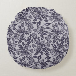 Almofada Redonda Baron blue round decor pillow