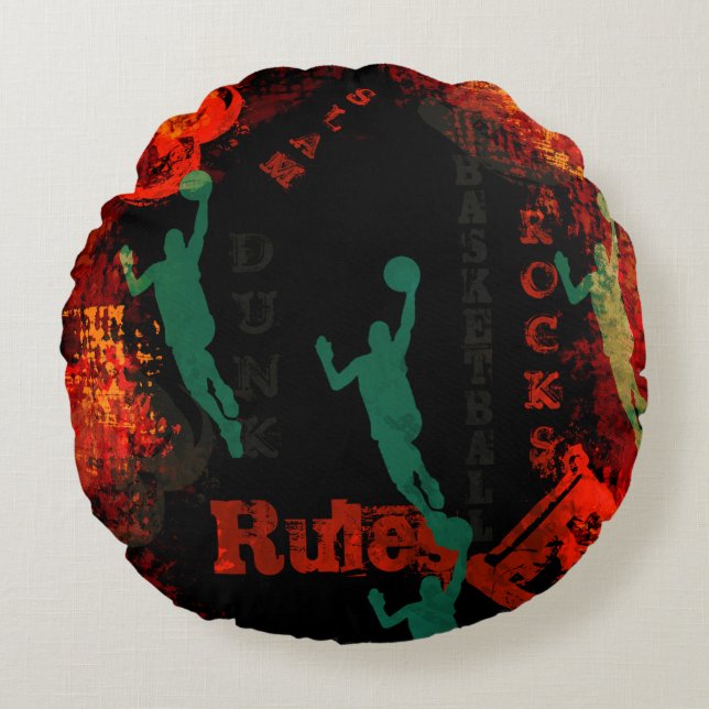 ALMOFADA REDONDA BASKETBALL (Frente)
