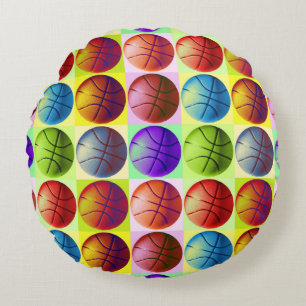Almofada Redonda Basquete de pop