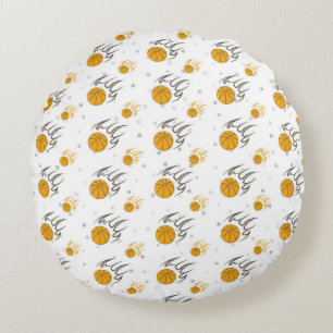 Almofada Redonda Basquete Flaming