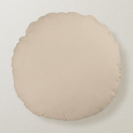Almofada Redonda Beigi Cor Sólida, Simples, Moderna, Elegante