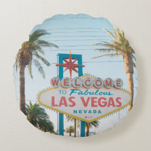 ALMOFADA REDONDA BEM-VINDO A LAS VEGAS