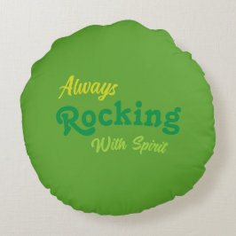 Almofada Redonda Bem-vindo ao nosso Porch / Sempre / Rua Patrick's 