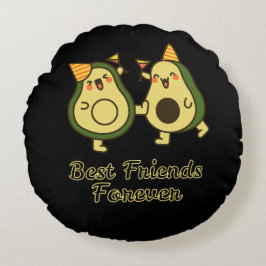 ALMOFADA REDONDA BEST FRIENDS FOREVER, FUNNY AVOCADO, FRIENDS DAY