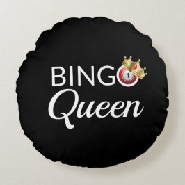 Almofada Redonda Bingo Queen Round Travesseiro