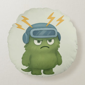 Almofada Redonda Blitz Kissen – Das ADHS-Monster im Hyperfokus 