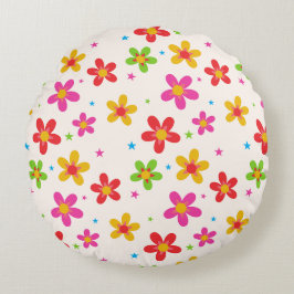 Almofada Redonda Blooming Comfort, Summer Style!"