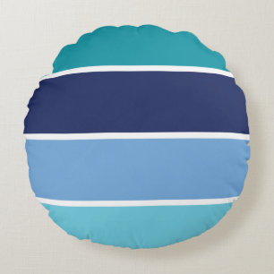 Almofada Redonda Blue Striped