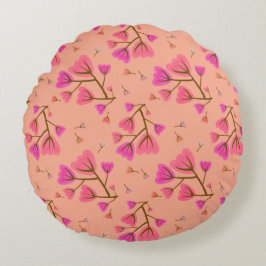Almofada Redonda Blushing Petals Round Accent Pillow