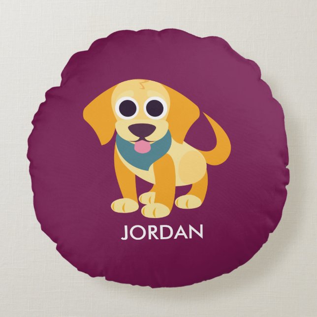 Almofada Redonda BO o cão (Frente)