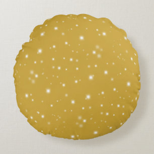 Almofada Redonda Boho Dourado Starlight
