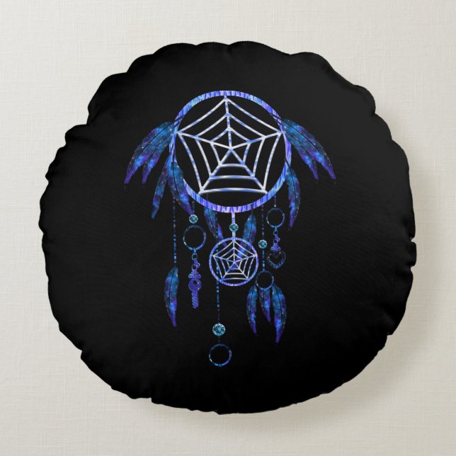 Almofada Redonda Boho Dream Catcher (Frente)