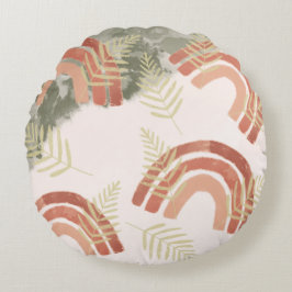 Almofada Redonda Boho Rainbow