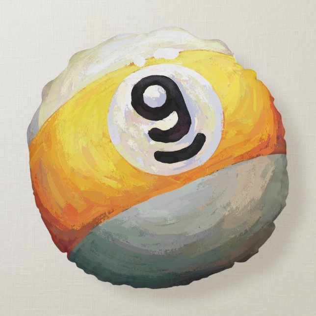 Almofada Redonda bola 9 (Verso)