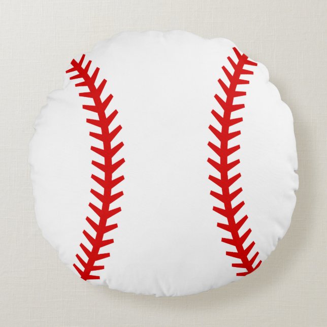 Almofada Redonda Bola de Baseball (Frente)