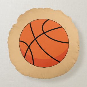 Almofada Redonda Bola de Basquete de Cartoon