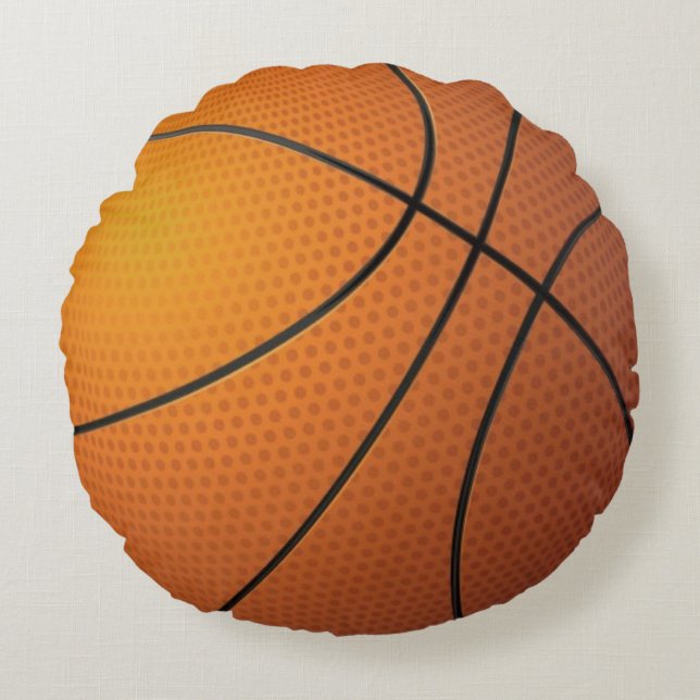 Almofada Redonda Bola de basquetebol (Frente)