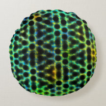 Bolinhas verdes e pretas gerando formas, sombra