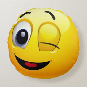 Almofada Redonda Bom sentimento Emoji