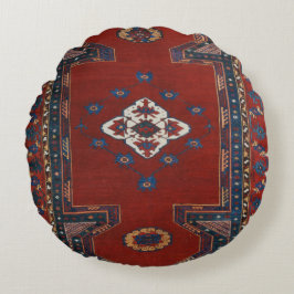 Almofada Redonda Bonita tapete tradicional turco