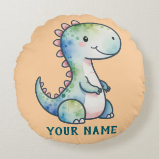 Almofada Redonda Bonito Dino Personalizado